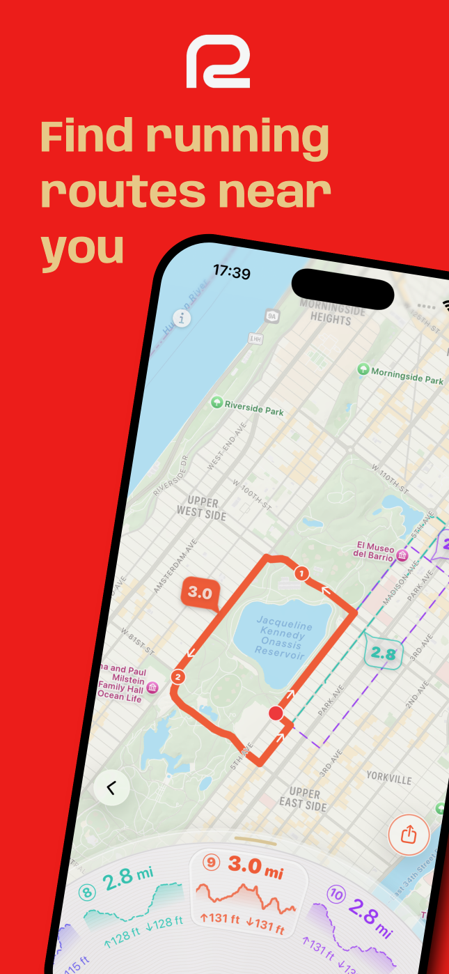 Find running routes near you