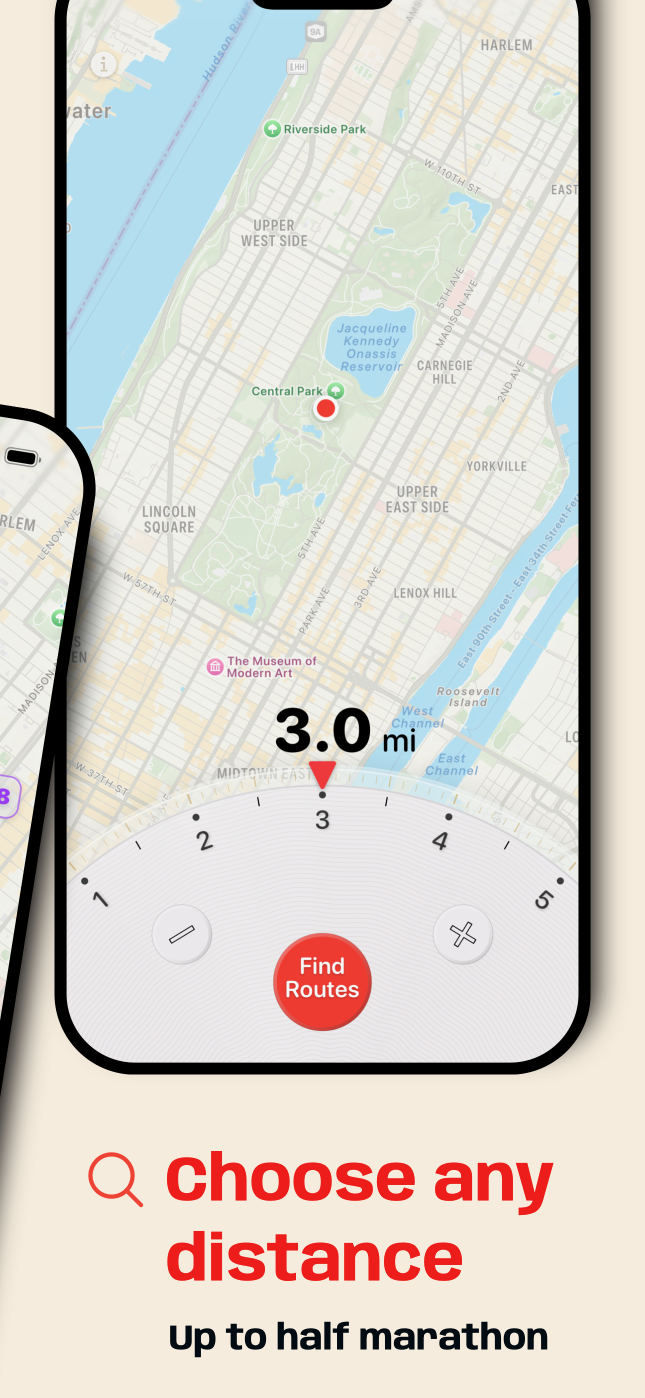 Choose any distance